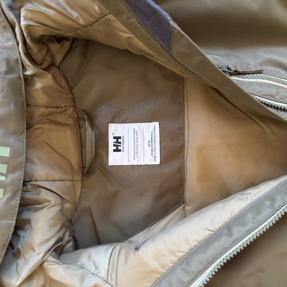 Helly Hansen Belfast Coat Olive Green Medium EUC - Picture 6 of 7